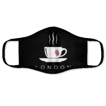 Discover London English Tea England Union Jack British Gift Face Masks