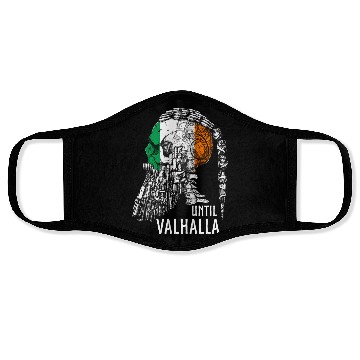 Discover Until Valhalla, Vikings, Viking irish Flag Face Masks