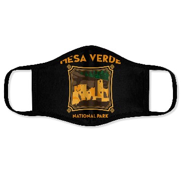 Discover Mesa Verde National Park Novelty Graphic Design Face Masks