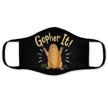 Discover Gopher Inspirational Face Masks