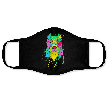 Discover Pit bull Colorful Face Masks