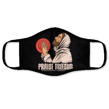 Discover Flying Disc Sport Pun for a Disc Golf Coach Face Masks