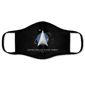 Discover UNITED STATES US SPACE FORCE USSF DELTA FLAG birth Face Masks