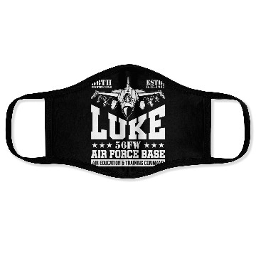 Discover Luke Air Force Base USAF F35 Fighter Wing Face Masks