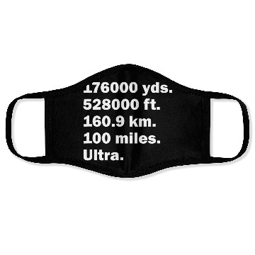 Discover 100 mile race Ultra marathon finisher T Face Masks