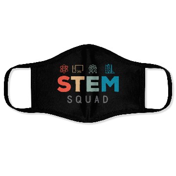 Discover Stem Squad Science Technology Engineering Mathemat Face Masks