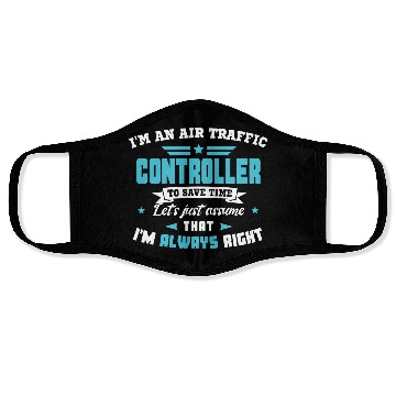 Discover Air Traffic Controller ATC Air Traffic Control Face Masks