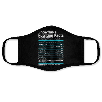Discover Snowflake Nutrition Facts Face Masks