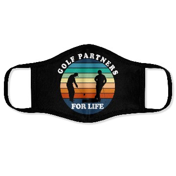 Discover golf partners for life Face Masks