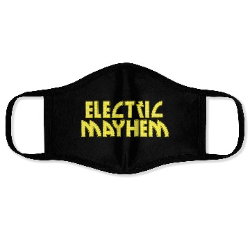 Discover Electric Mayhem Face Masks