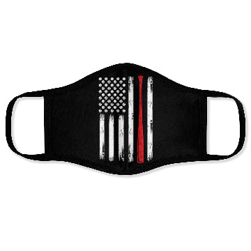 Discover Baseball US Flag Face Masks