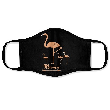Discover MAMA FLAMINGO BIRD Face Masks