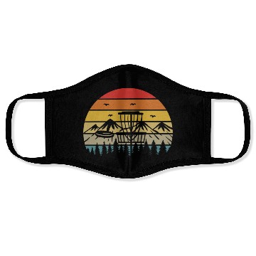 Discover Disc Golf Vintage Face Masks