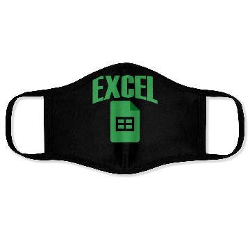 Discover Excel Best Friend At Work Spreadsheet Accountant Face Masks