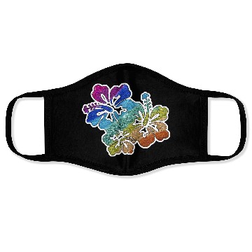 Discover hibiscus glitter Flower Face Masks