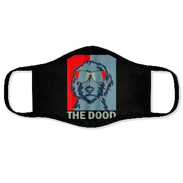 Discover Funny The Dood Goldendoodle Doodle Mom Dad Face Masks
