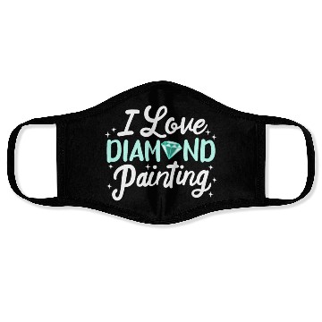 Discover I love Diamond Painting Face Masks