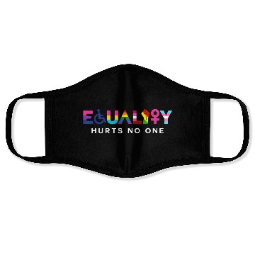 Discover Equality Hurts No One LGBT Black Disabled Face Masks