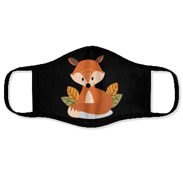 Discover Cute Fox Wine Drinking Lover Party Face Masks