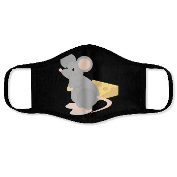 Discover peggy the little grey mouse Face Masks