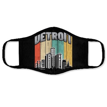 Discover Detroit Michigan Face Masks