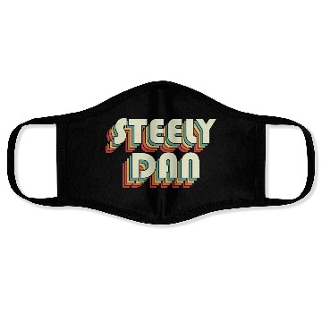 Discover Steely Dan | Unique Retro Faded-Style Typography Face Masks