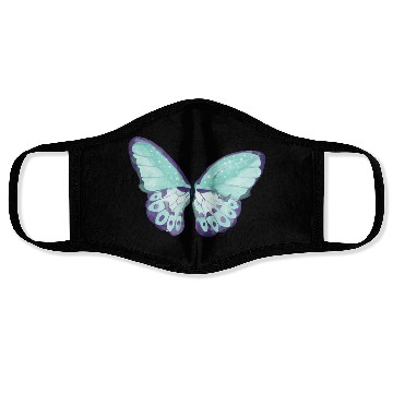 Discover Light Green Butterfly Face Masks