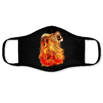 Discover Fire Lion King Of Beasts Big Cat Animal Gift Face Masks