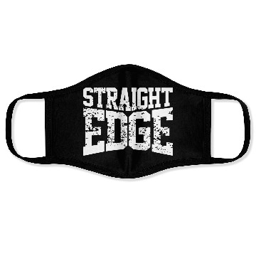 Discover straight edge society Face Masks