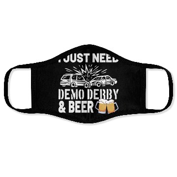 Discover Demolition Derby Demo Derby Dirt Track Gift Idea Face Masks
