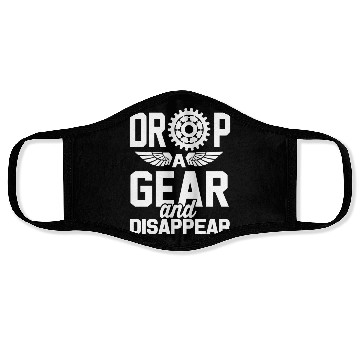 Discover Drop A Gear And Disappear Automotive Racing Face Masks