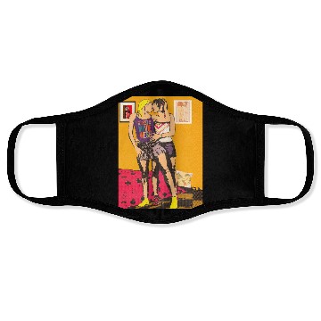 Discover Pixel hot lesbians kissing Face Masks