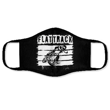 Discover FLAT TRACK MOTORCYCLE racing dirt track speedway Face Masks