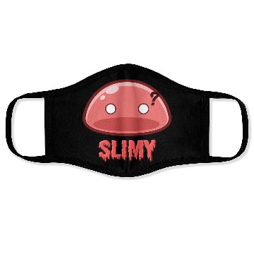 Discover Cute Red Dungeon Slime Monster Weird Anime Face Masks