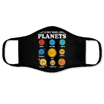 Discover Solar System Science Just A Boy Who Loves Planets Face Masks