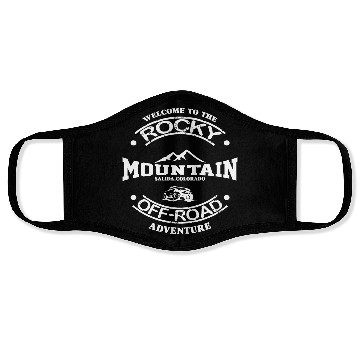 Discover Rocky Mountain Offroad Adventure Face Masks