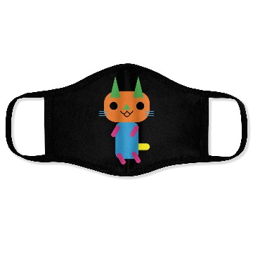 Discover Cat Rectangle And Triangle Shape Face Masks