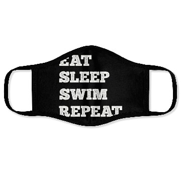 Discover Eat Sleep Swim Repeat Face Masks