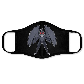 Discover Mothman Mythical Creatures Folklore Cryptid Face Masks