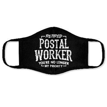 Discover Retired Postal Worker Face Masks