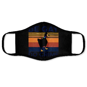 Discover Duck BGD crime Face Masks