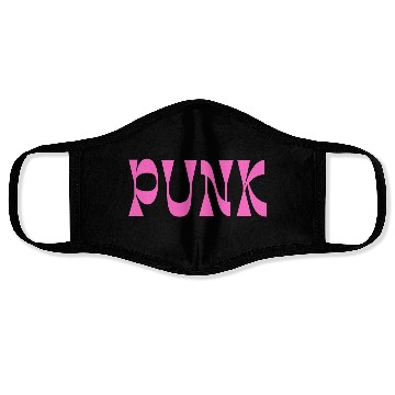 Discover PUNK (in bold pink letters) Face Masks