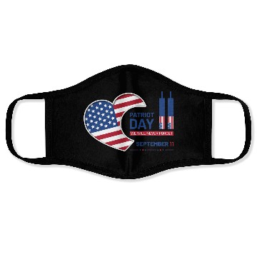 Discover Patriot Day 9 11 USA Face Masks