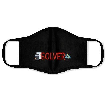Discover Problem Solver Math Teacher Face Masks