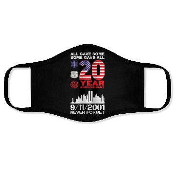 Discover Patriot Day Never Forget 9 11 2001 Anniversary Face Masks