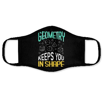 Discover Math Teacher Geometry Gift Face Masks