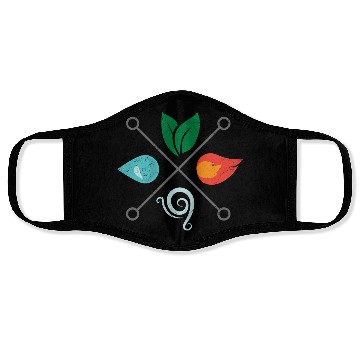 Discover Symbol Four Elements Earth Airt Fire Water Gift Face Masks