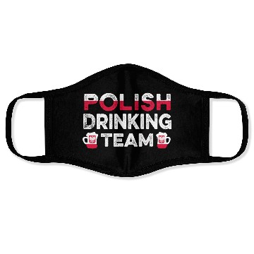 Discover Poland Flag Polish Drinking Team Face Masks