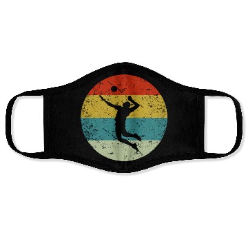 Discover Retro vinatge volleyball Face Masks