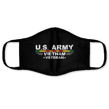 Discover US Army Vietnam Veteran Soldier Face Masks